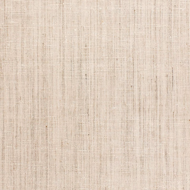 Pale cream-beige wallpaper with irregular linen-like vertical and crosswoven texture