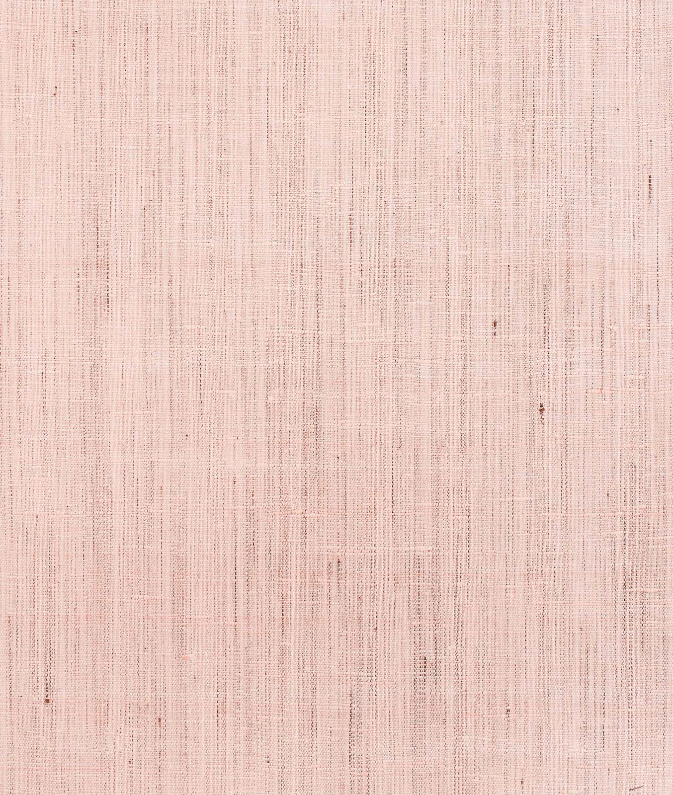 Soft blush-pink wallpaper with fine irregular vertical striations and subtle woven-looking texture