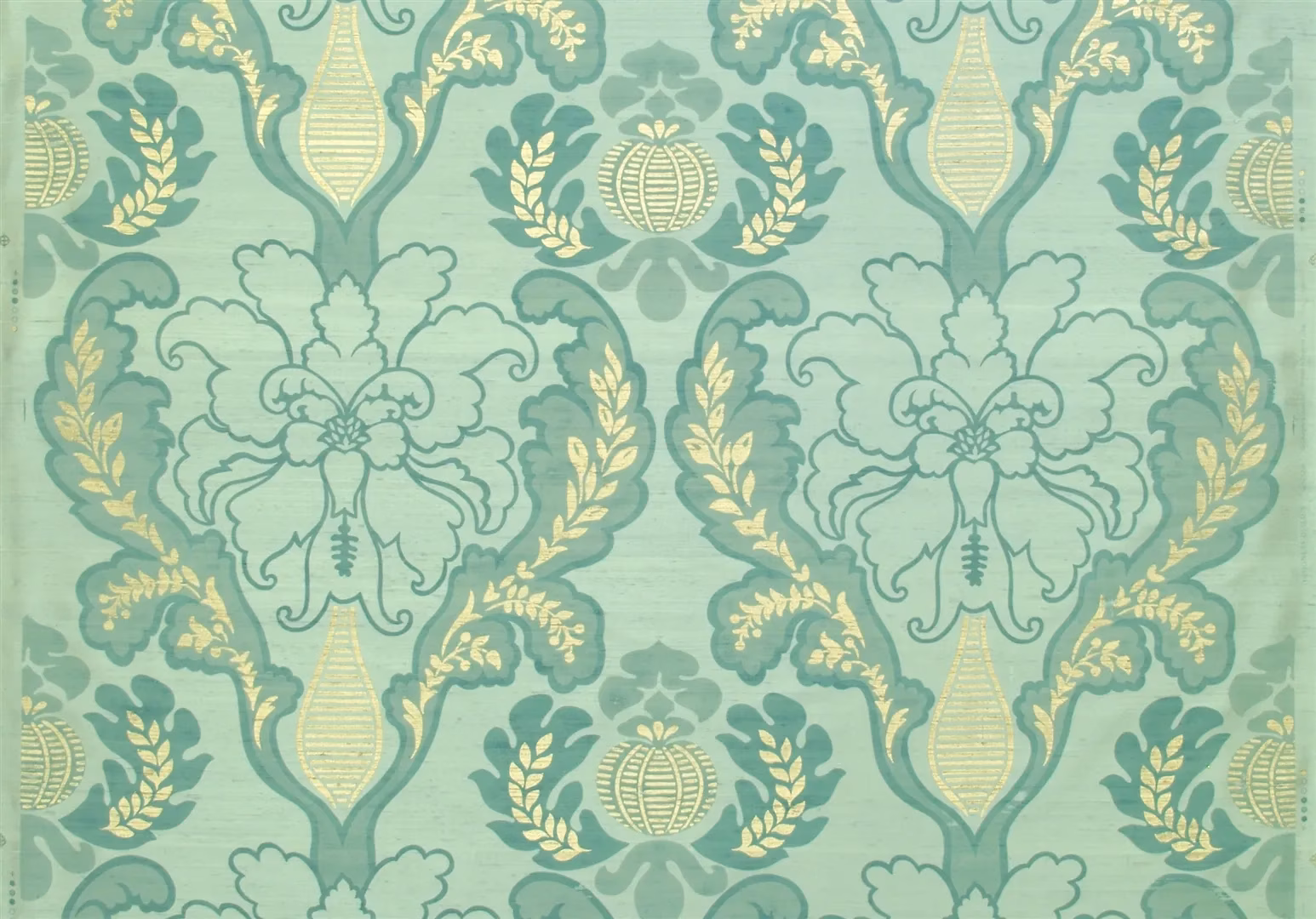 Giacosa Teal  (silk) fabric