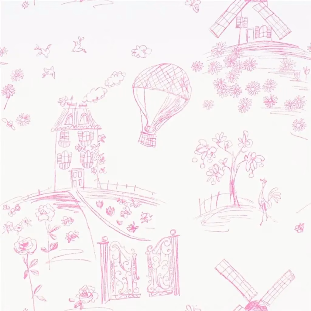 Meadowsweet Peony fabric