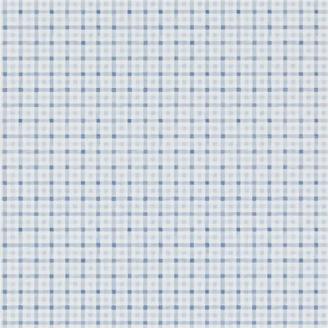 Willow Check Delft fabric