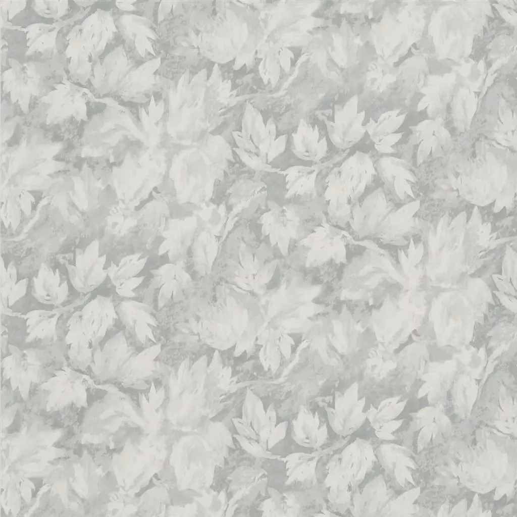Fresco Leaf Silver fabric