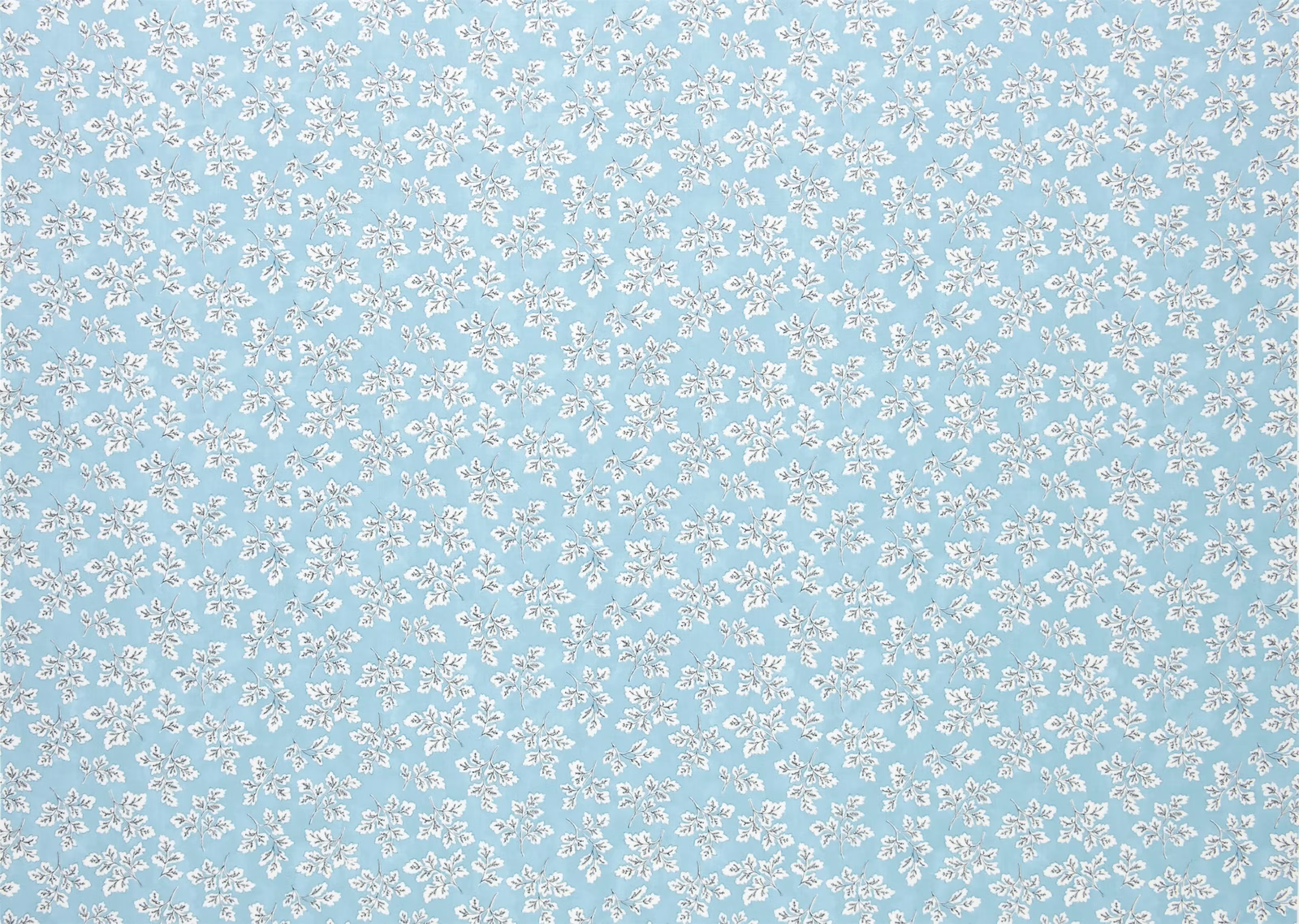 Meadow Leaf Aqua fabric
