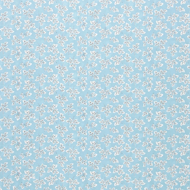 Meadow Leaf Aqua fabric