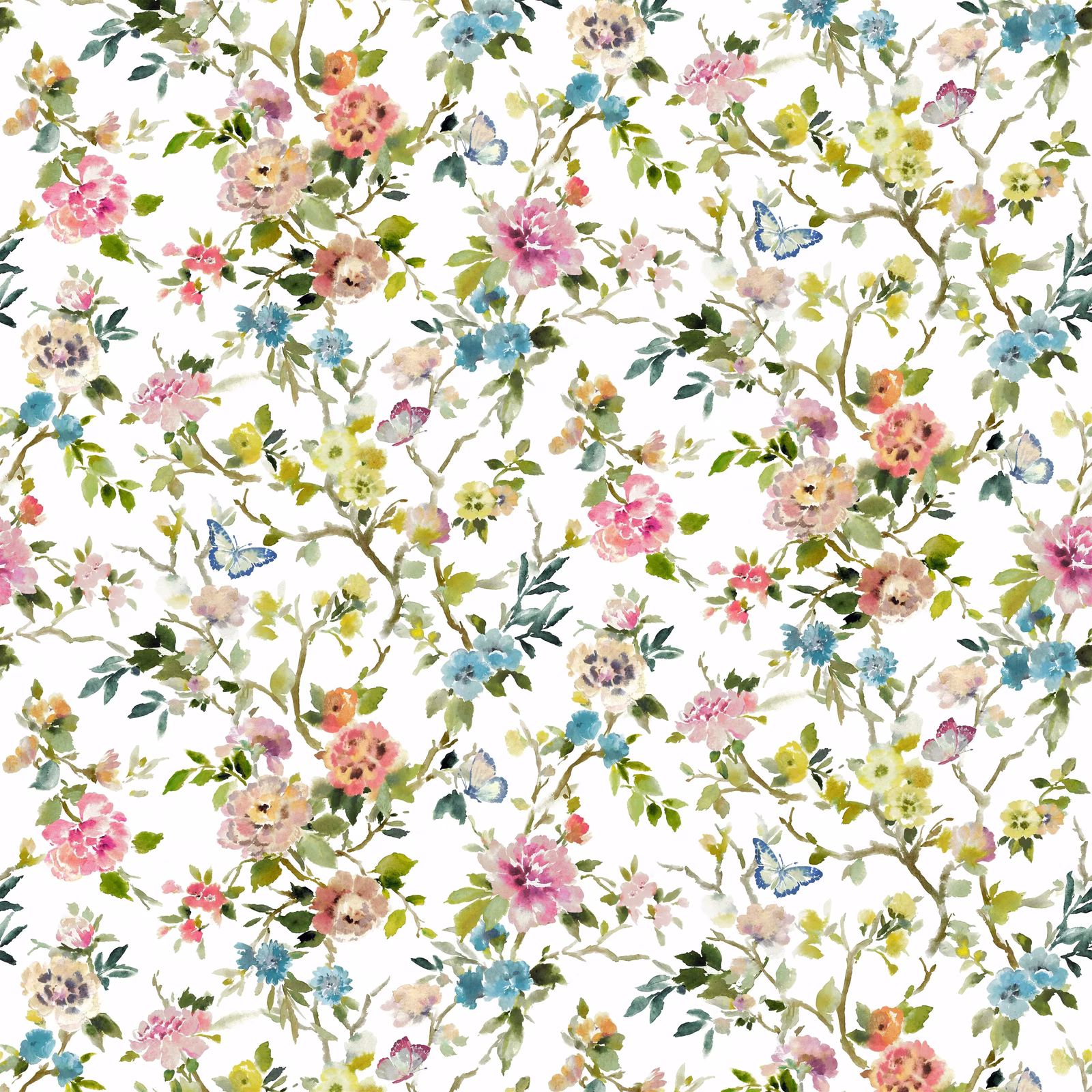 Fiore D Acqua Peony fabric