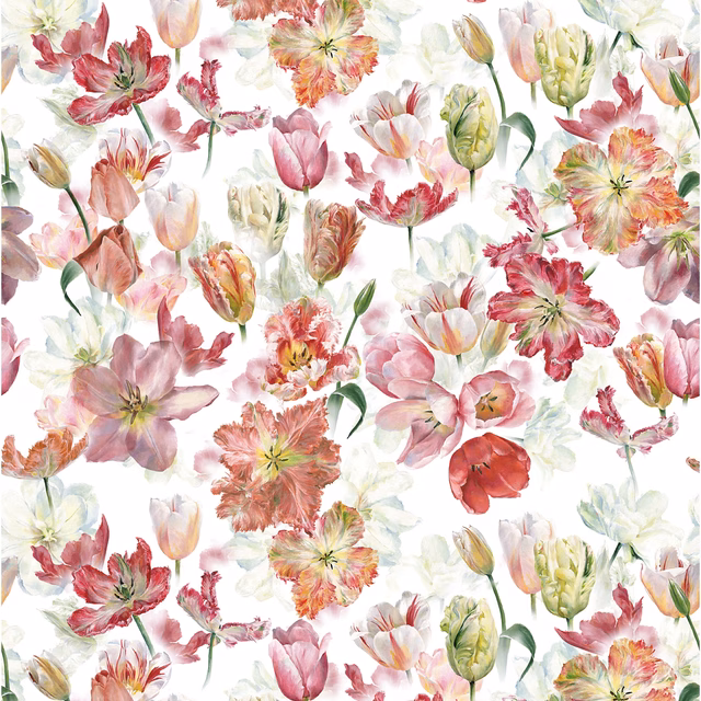 Tulip Garden Azalea fabric