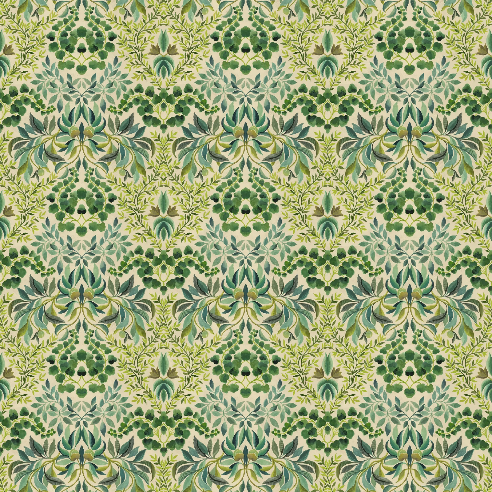 Karakusa Emerald fabric