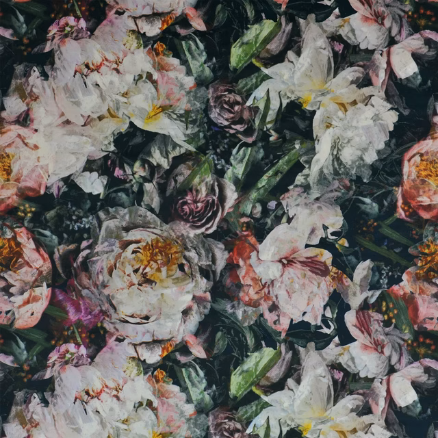 Fleur De Nuit Noir fabric