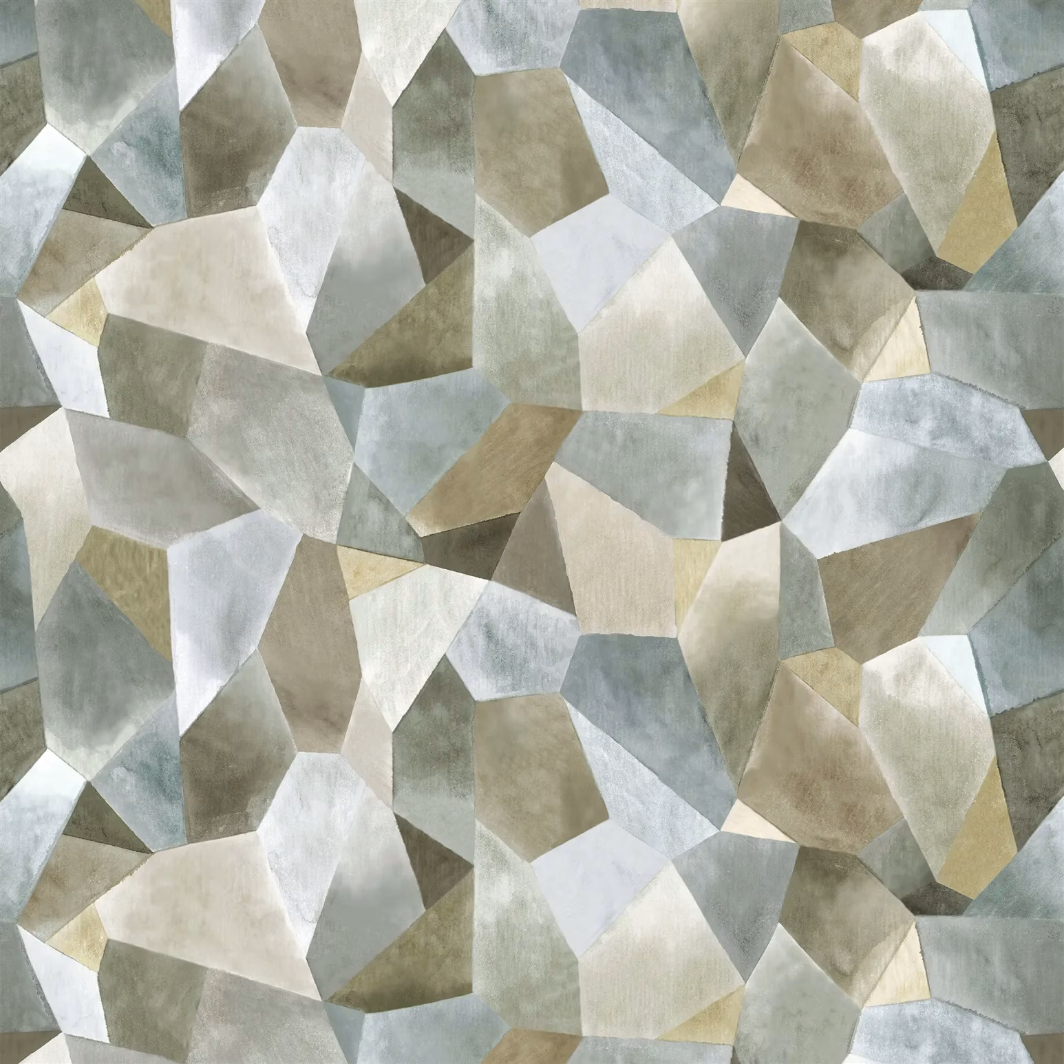 Geo Moderne Pewter fabric
