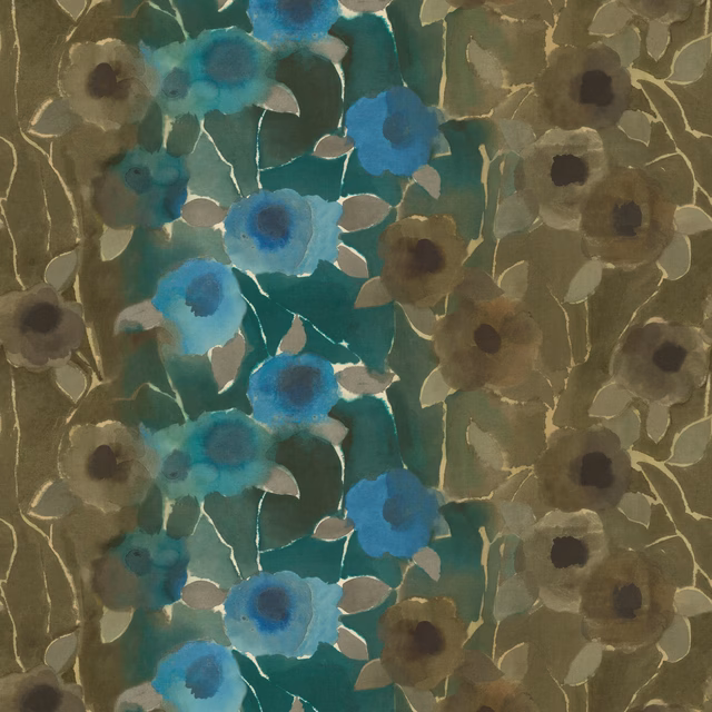 Jiyuka Peacock fabric