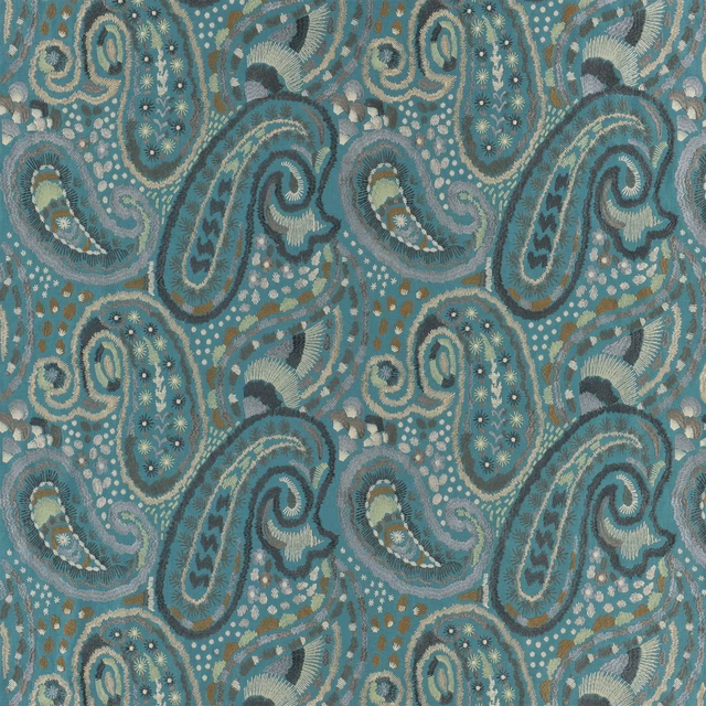 Uchiwa Teal fabric