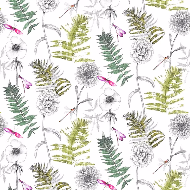 Acanthus Moss fabric