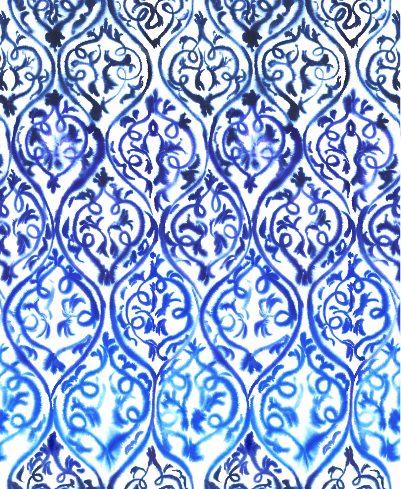 Arabesque Cobalt fabric
