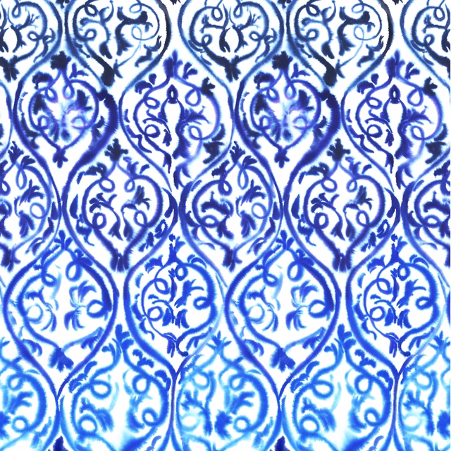 Arabesque Cobalt fabric