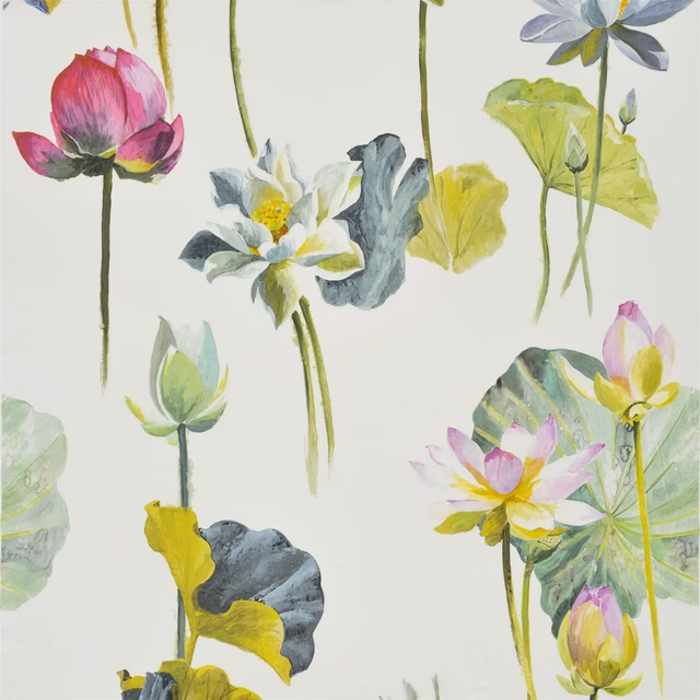 Nymphaea Camellia fabric