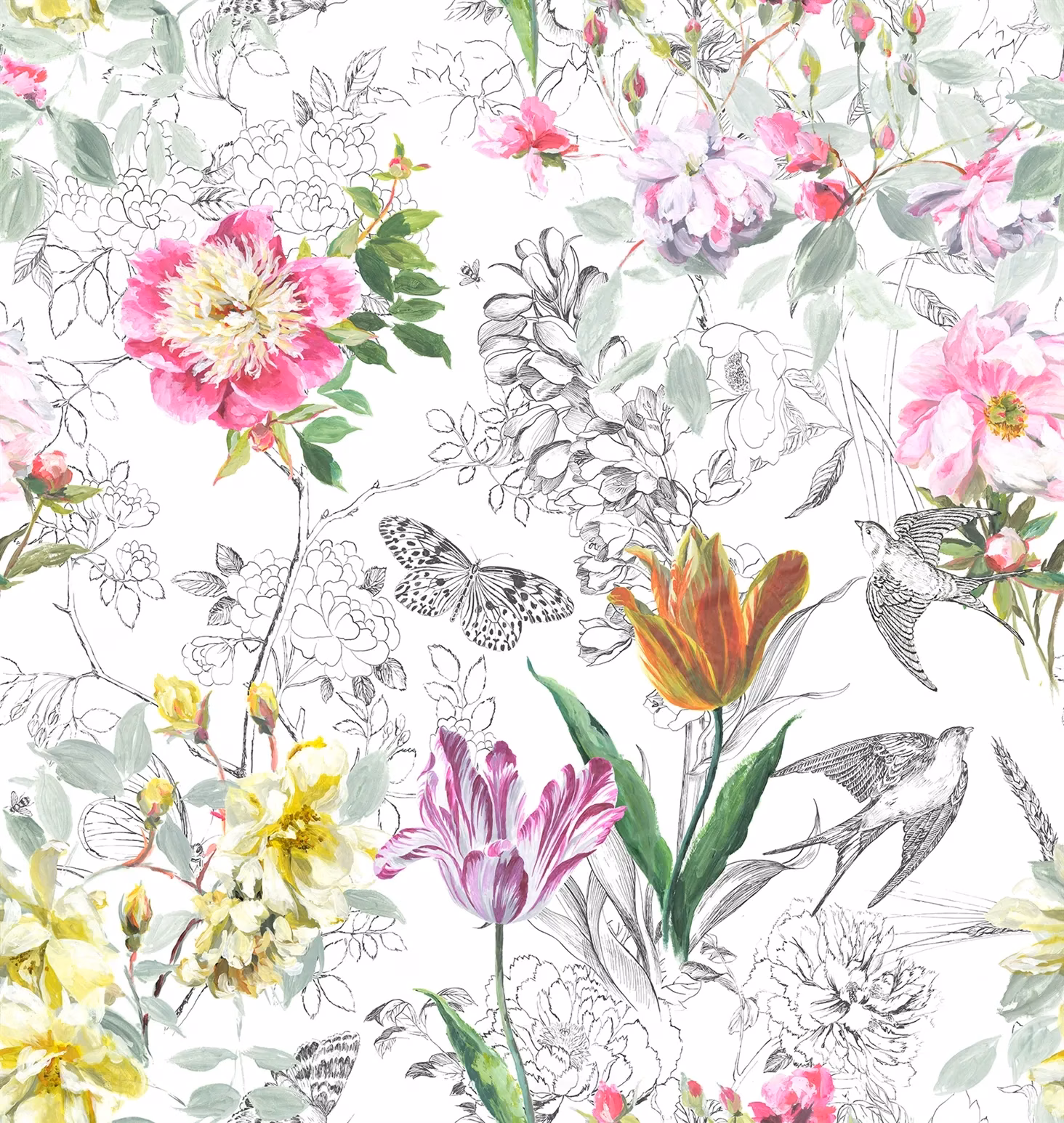 Sibylla Fuchsia fabric