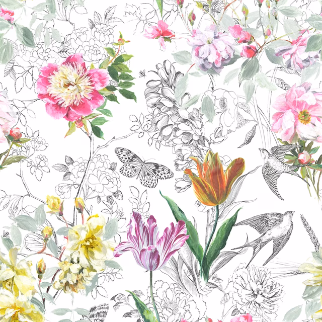 Sibylla Fuchsia fabric