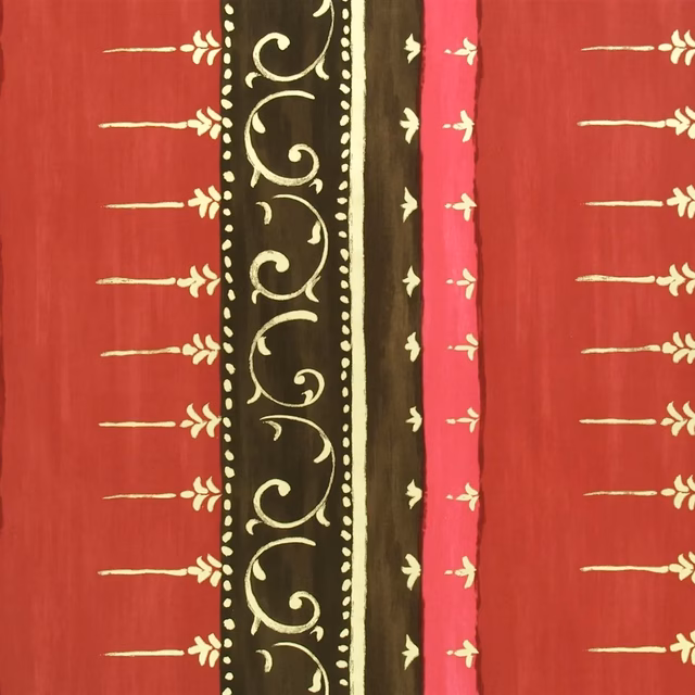 Kusumam Cranberry fabric