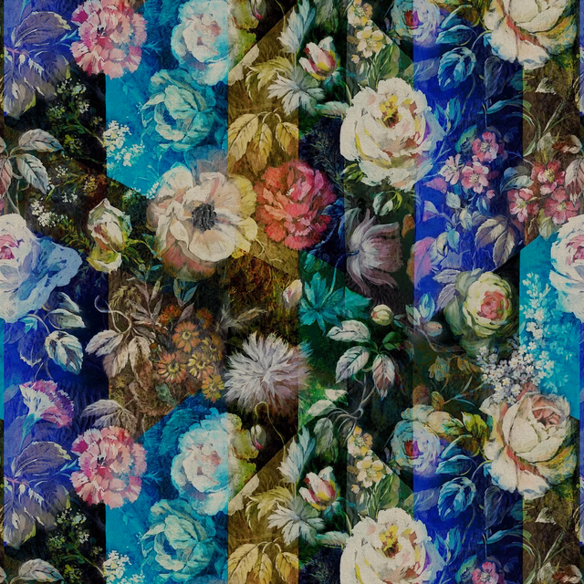 Minakari Cobalt fabric