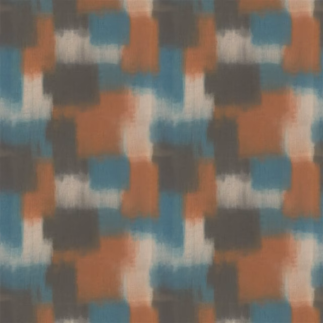 Carres Ombres Terracotta fabric