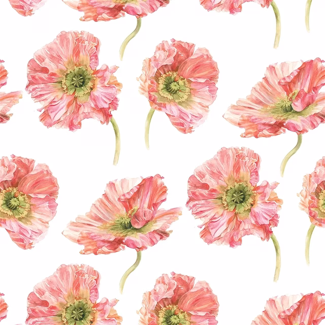 Coquelicot Coral fabric