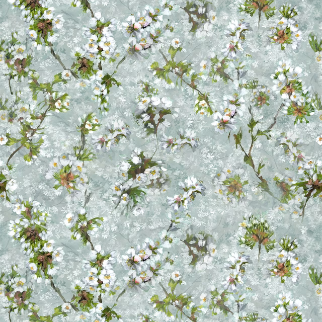 Fleur D Assam Platinum fabric