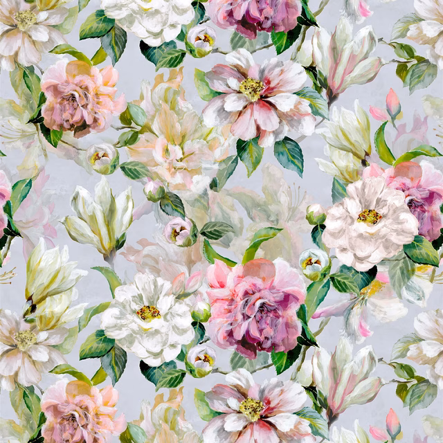 Jardin Botanique Grande Peony fabric