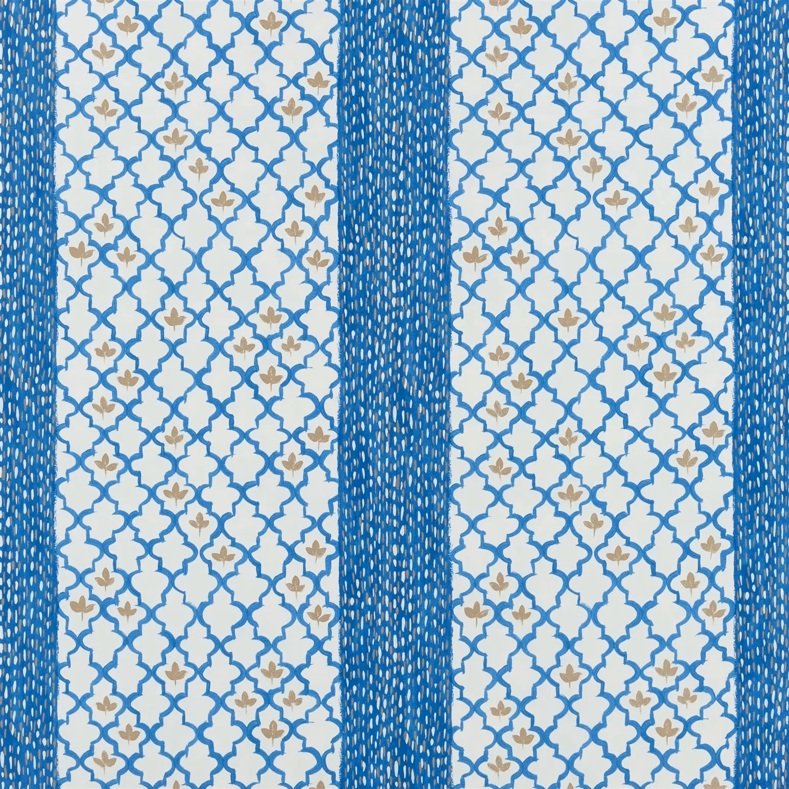 Pergola Trellis Cobalt fabric