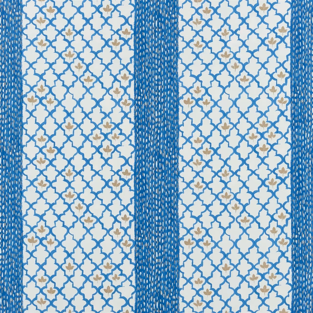 Pergola Trellis Cobalt fabric