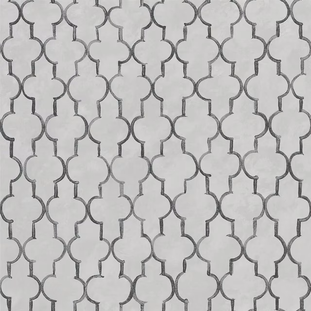 Pergola Trellis Graphite fabric