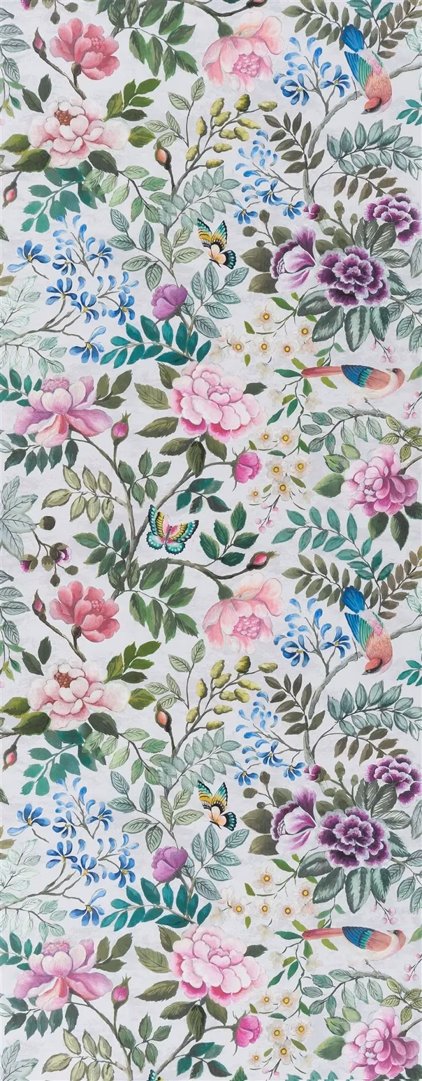 Porcelaine de Chine Fuchsia fabric