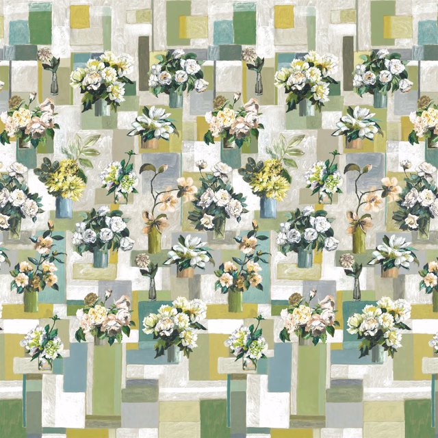 Celadon Vase Celadon fabric