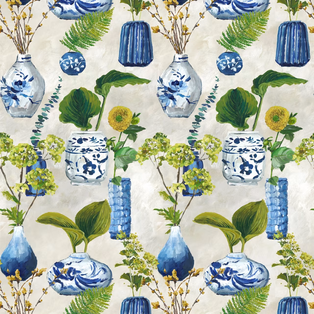 Kawana Delft fabric