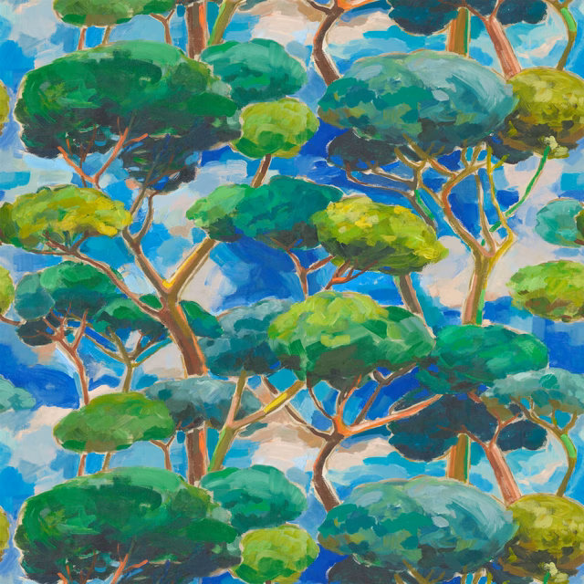 Matsu Cobalt fabric