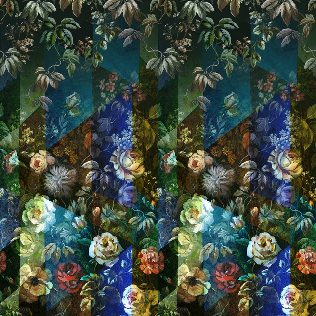 Minakari Cobalt fabric