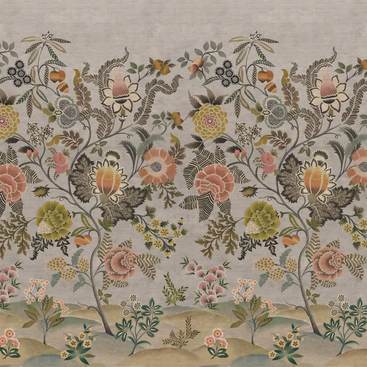 Brocart Decoratif Grasscloth Sepia fabric