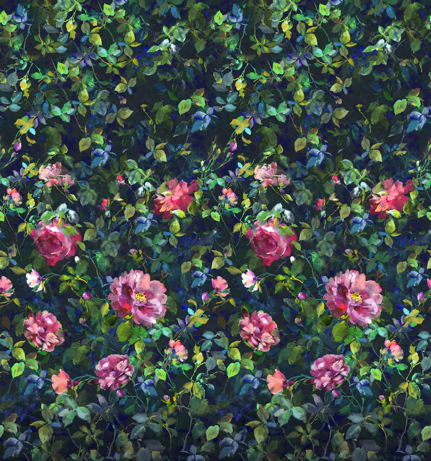 Gertrude Rose Fuchsia fabric