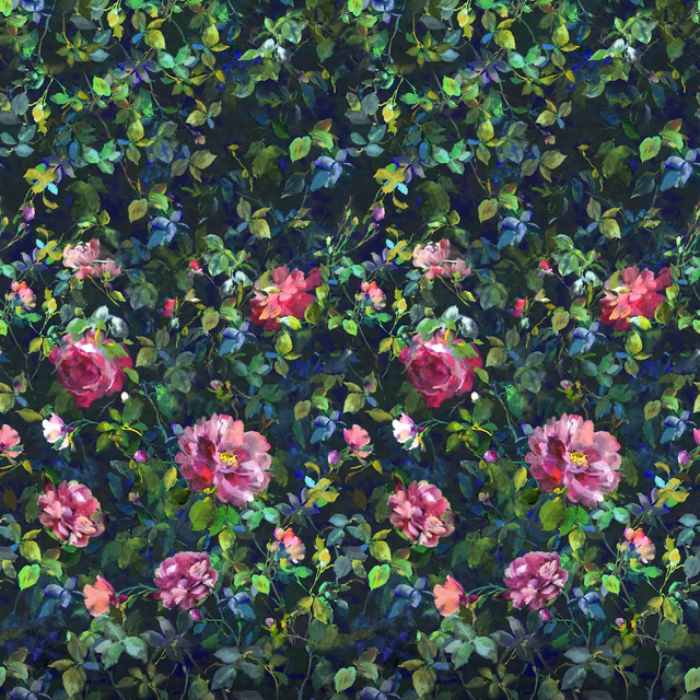 Gertrude Rose Fuchsia fabric