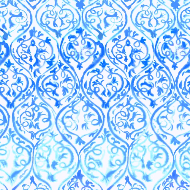 Arabesque Cobalt fabric