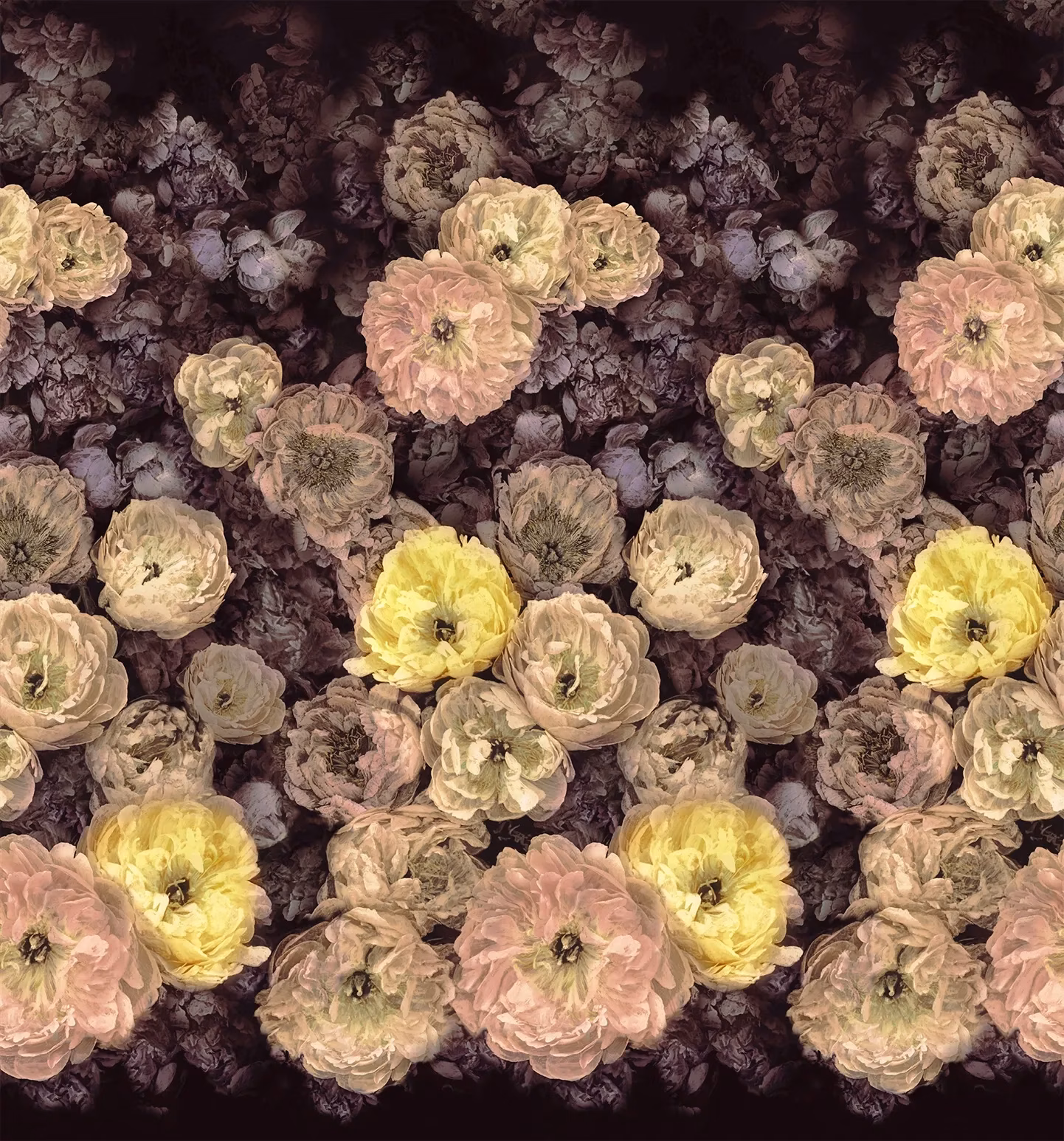 Le Poeme De Fleurs Rosewood fabric