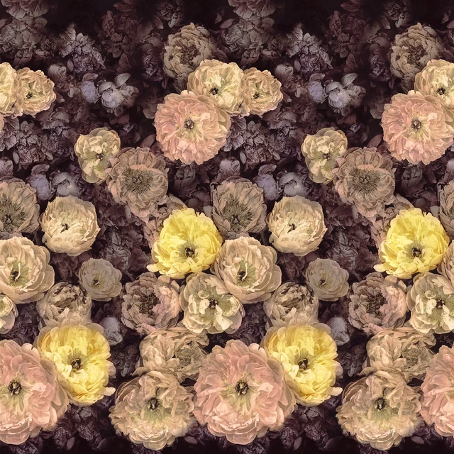 Le Poeme De Fleurs Rosewood fabric