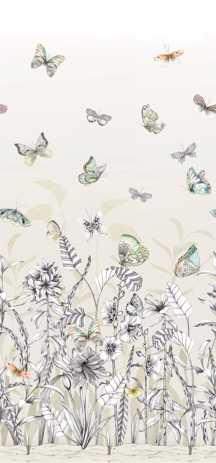 Papillons Birch fabric