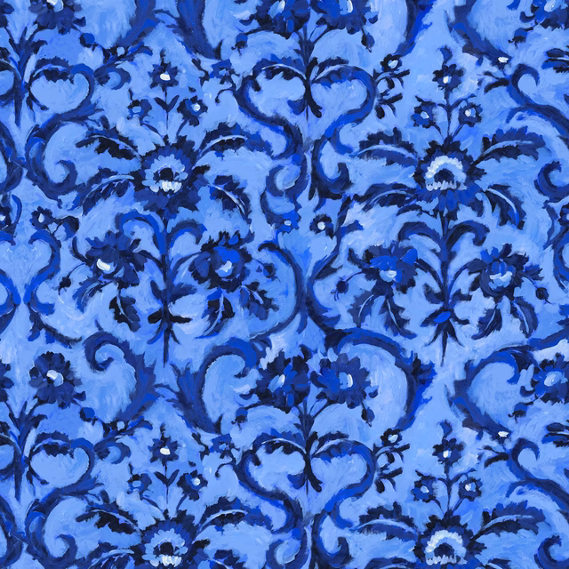Guerbois Cobalt fabric