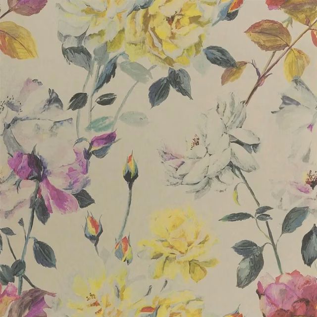 Couture Rose Tuberose fabric