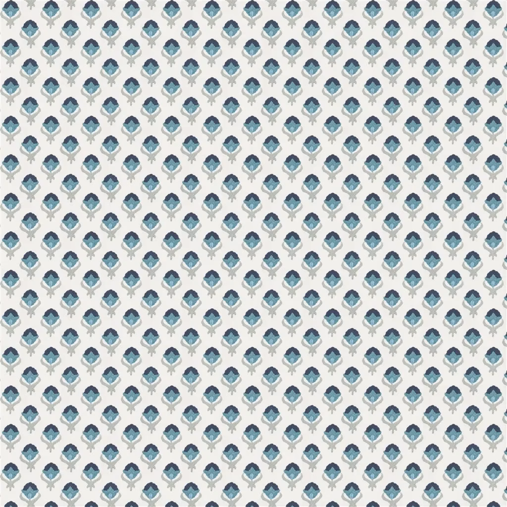 Teasel Indigo fabric