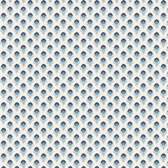 Teasel Indigo fabric