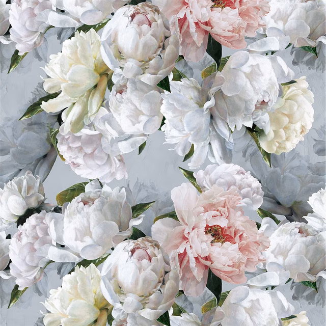 Peonia Grande Zinc fabric