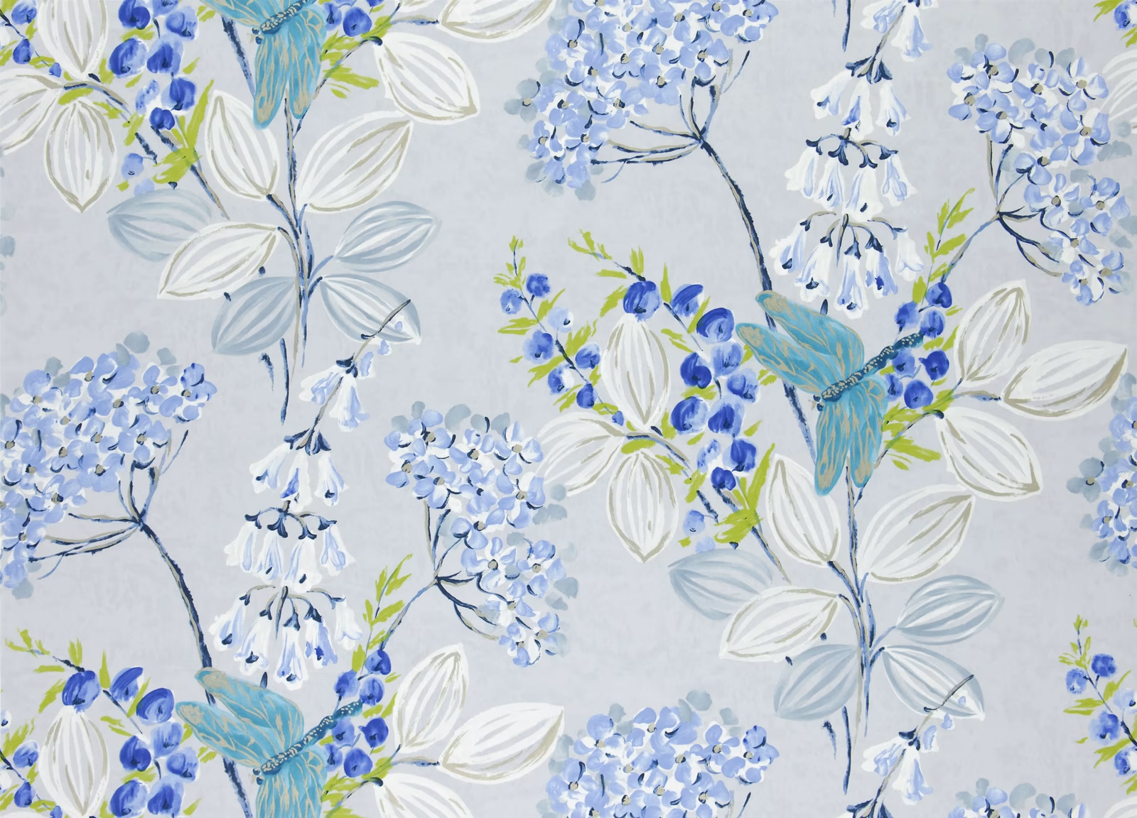 Kimono Blossom Delft fabric