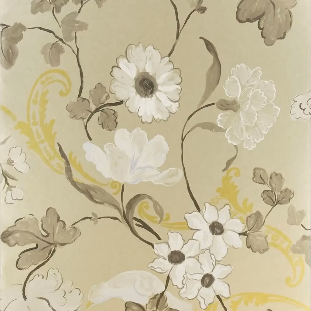 Whitewell Gold fabric