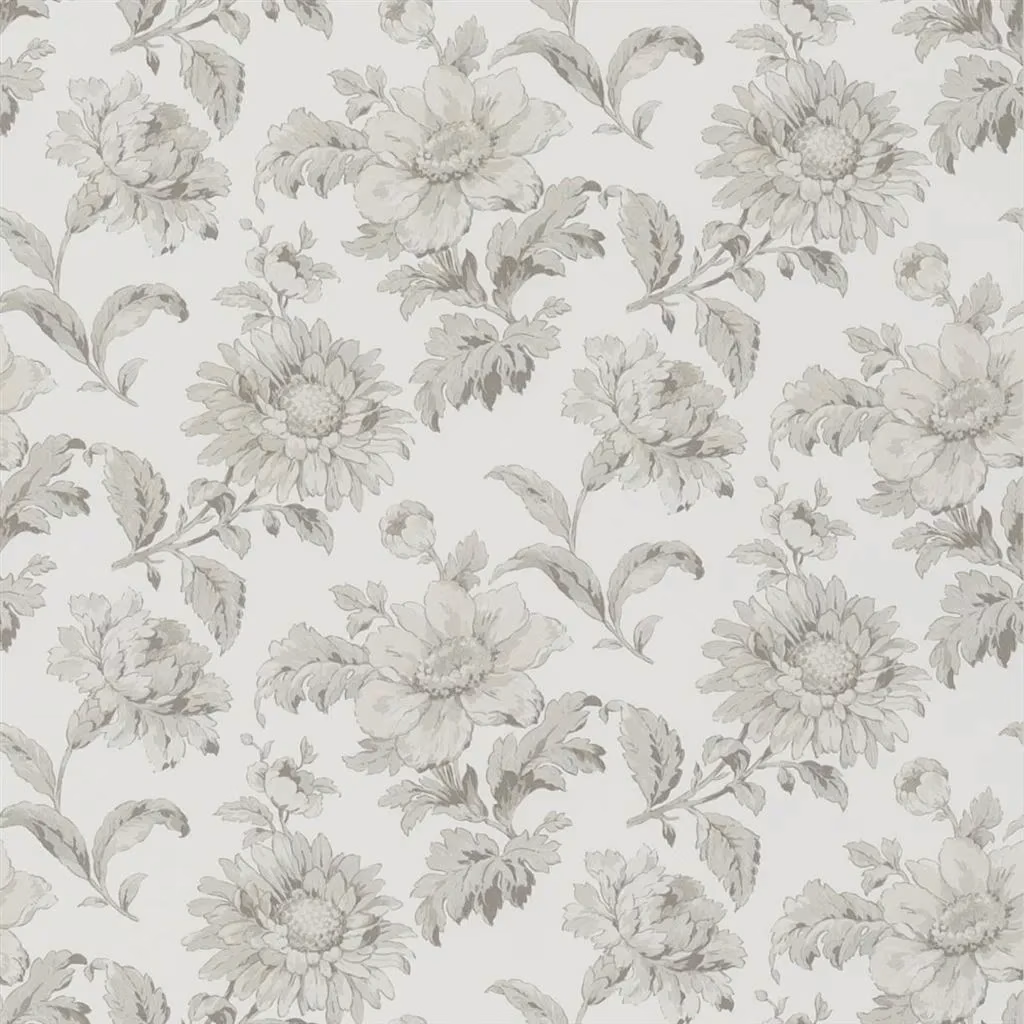 English Garden Floral Birch fabric